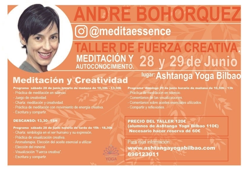 Taller de meditación y creatividad con Andreina Bohorquez